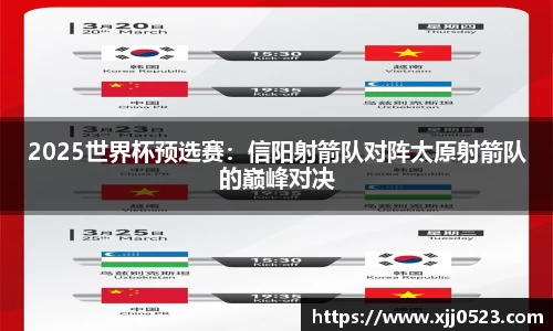 2025世界杯预选赛：信阳射箭队对阵太原射箭队的巅峰对决
